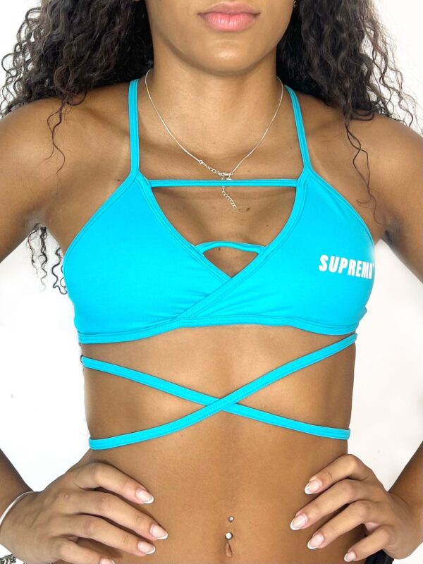 Top trançado azul mysti |  Suprema