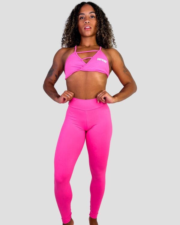 Top trançado rosa chiclete | Suprema