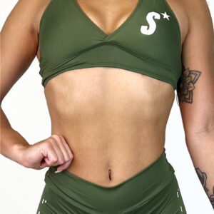 Top cruzado verde militar | Supremadrop