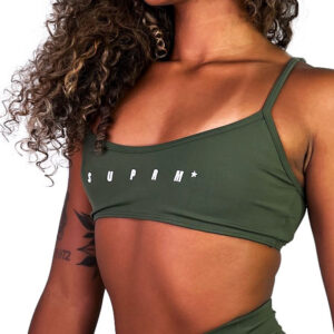 Top alça verde militar | Suprm